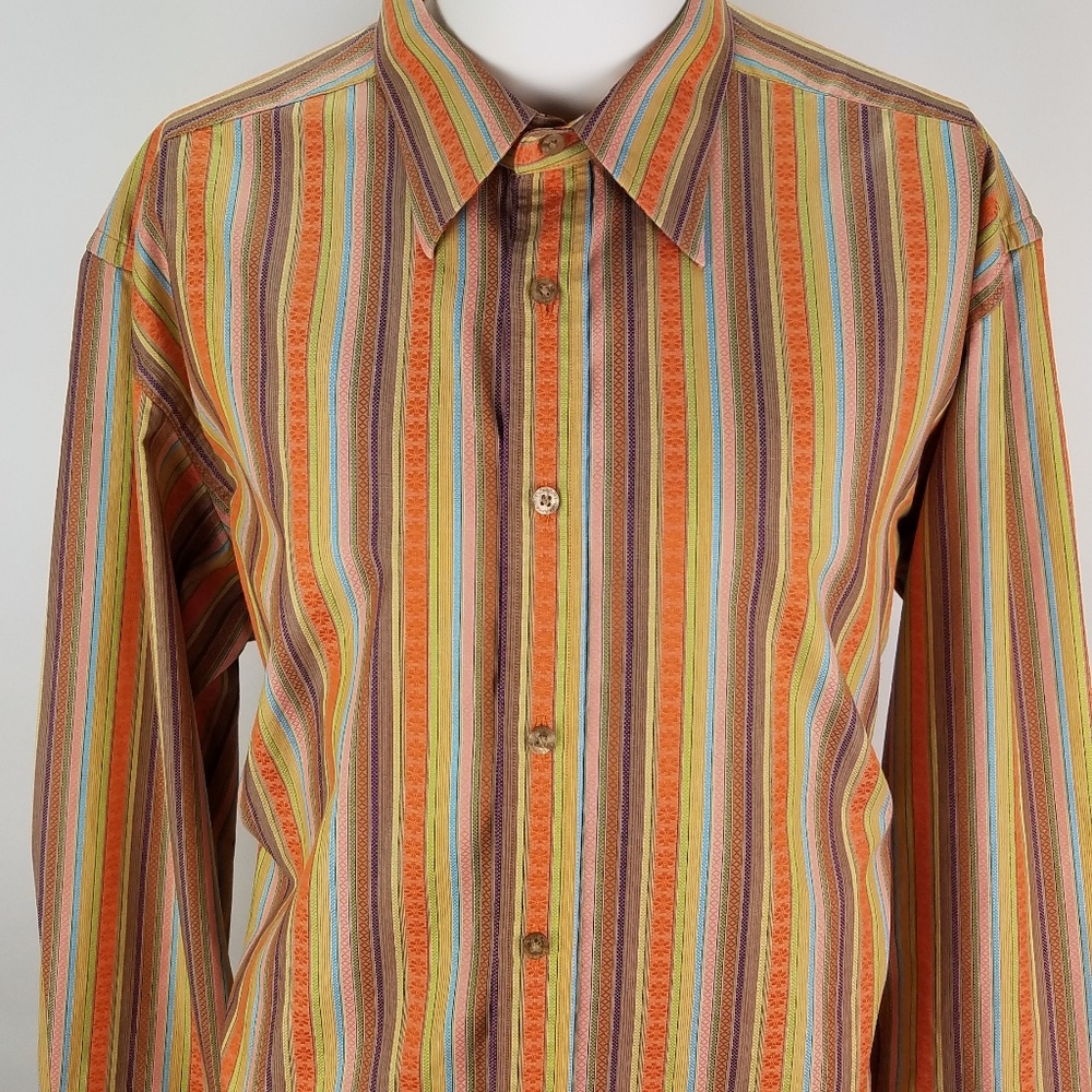 Robert Graham Multi-Color Long Sleeve Shirt XL - Picture 6 of 8